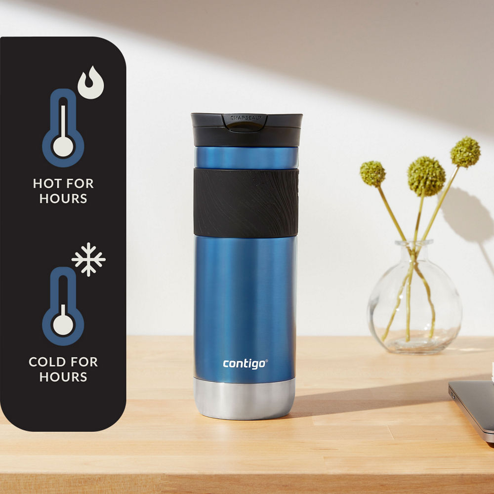 SNAPSEAL™ Insulated Stainless Steel Travel Mug with Grip, 20 oz