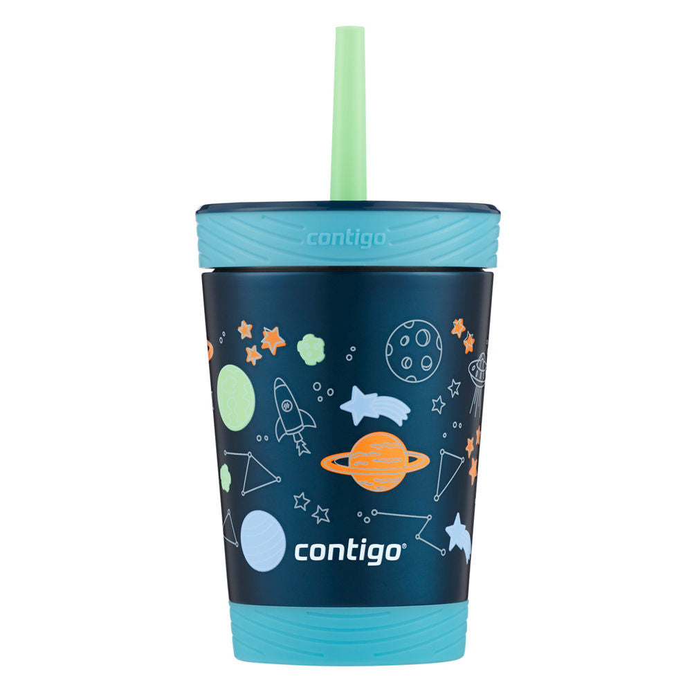 Kids Spill-Proof Stainless Steel Tumbler with Straw and THERMALOCK®, 12 oz