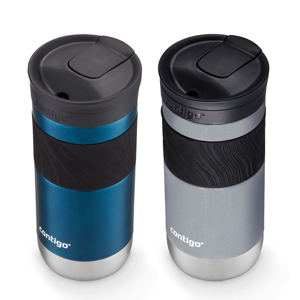 Contigo® Byron 2.0 Stainless Steel Travel Mug with SNAPSEAL™ Lid and Grip, 16oz, 2-Pack