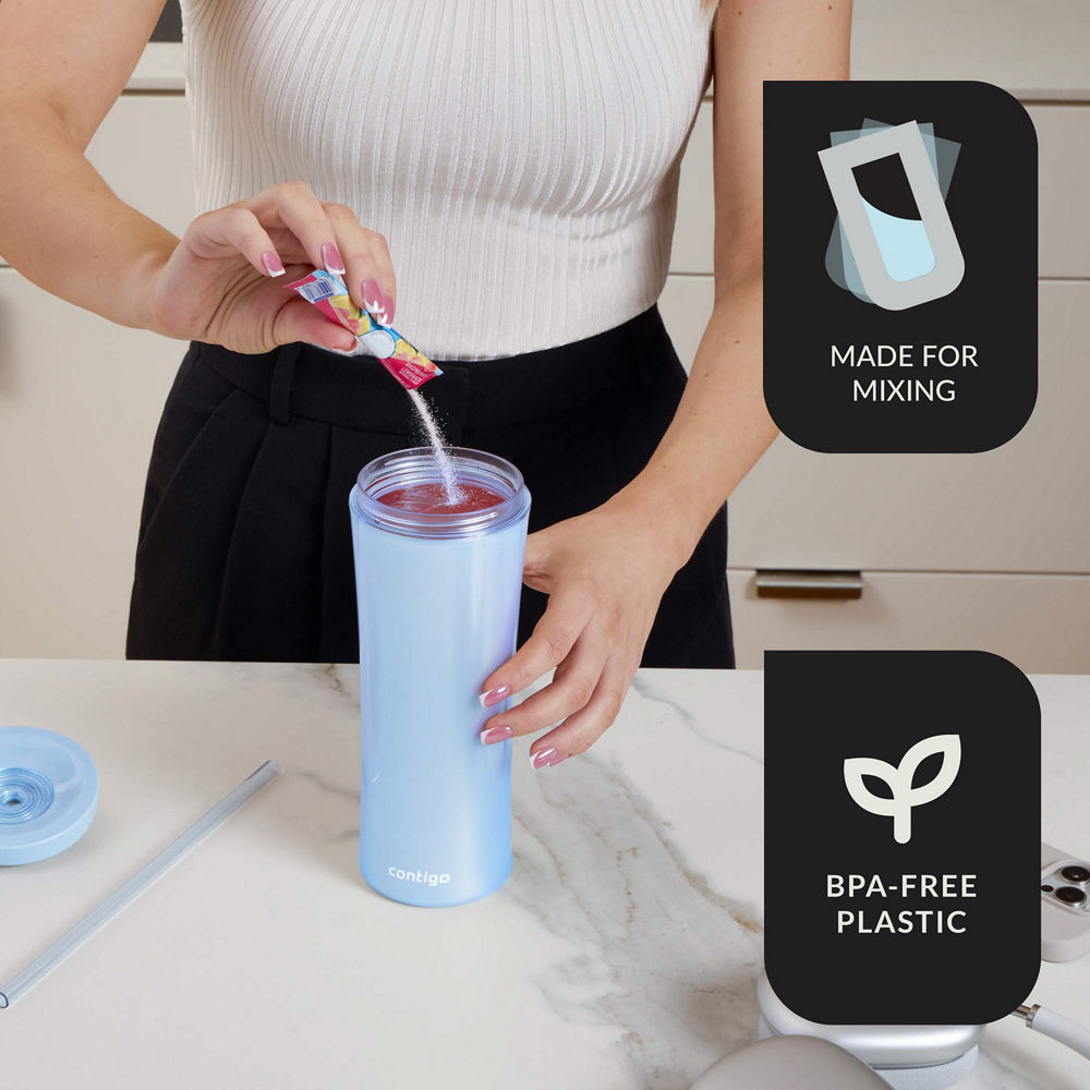 Contigo® AUTOCLOSE® Shake & Go® 20oz, Tumbler, Glacier