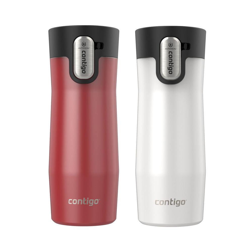 Contigo® West Loop 3.0 Stainless Steel Travel Mug with AUTOSEAL® Lid, 16oz, 2-Pack