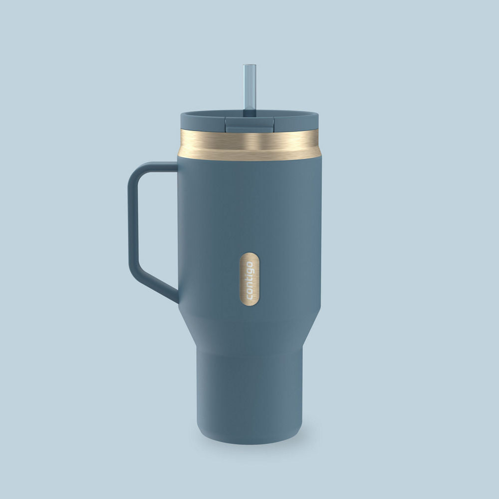 30 oz SnapSeal™ Tumbler (w/ Straw & Handle)