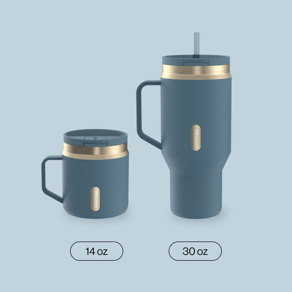 30 oz SnapSeal™ Tumbler (w/ Straw & Handle)