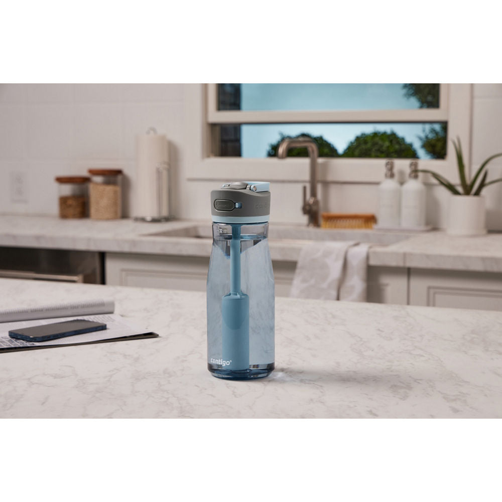 Contigo® Wells Plastic Filter Water Bottle with AUTOSPOUT® Straw Lid, 32 Oz.
