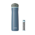 Contigo® Wells Chill Stainless Steel Filter Water Bottle with AUTOSPOUT® Straw Lid and Replacement Filter, 24 Oz.