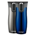 Contigo® West Loop 2.0 Stainless Steel Travel Mug with AUTOSEAL® Lid, 16oz, 2-Pack