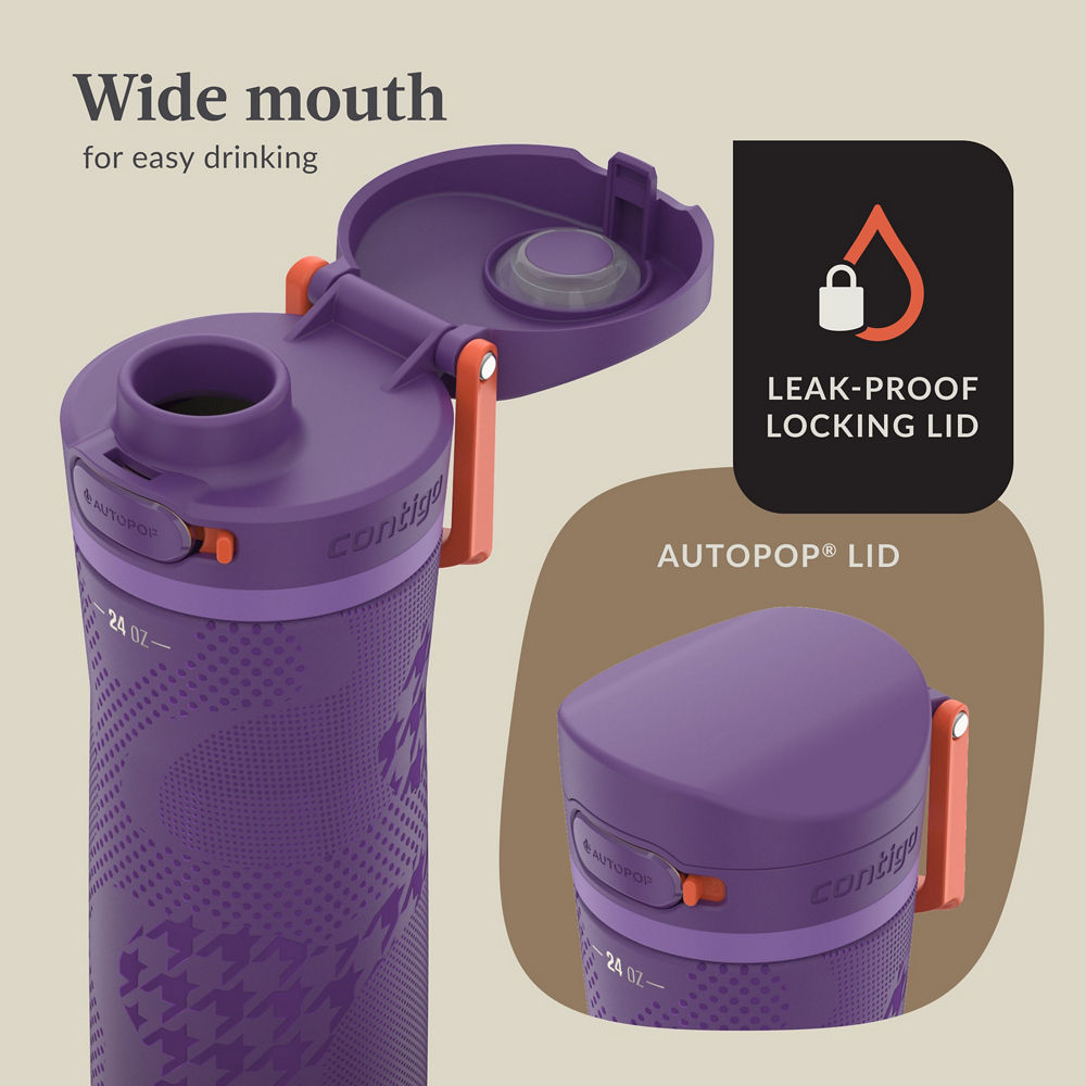 Contigo® x Ally Love Jackson Chill 2.0 Stainless Steel Water Bottle with AUTOPOP®  Lid, 24oz