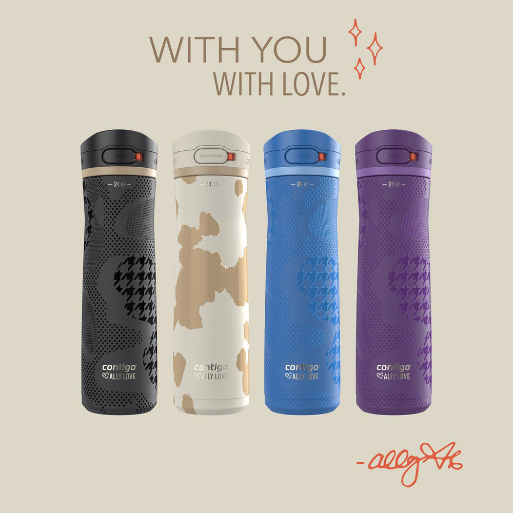 Contigo® x Ally Love Jackson Chill 2.0 Stainless Steel Water Bottle with AUTOPOP®  Lid, 24oz